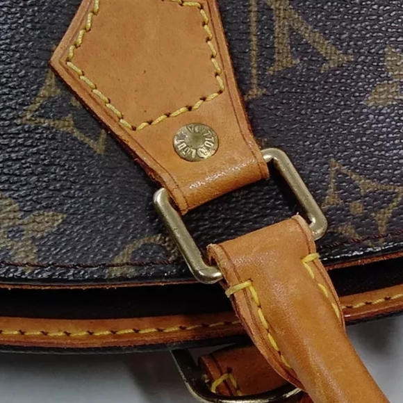 Louis Vuitton LV Hand Bag Ellipse MM Brown Monogram Brown Leather Tote Bag - Picture 7 of 15